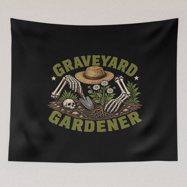 Item preview, Graveyard Gardener Gothic Skeleton Gardening Humor designed and sold by NoeValdric.