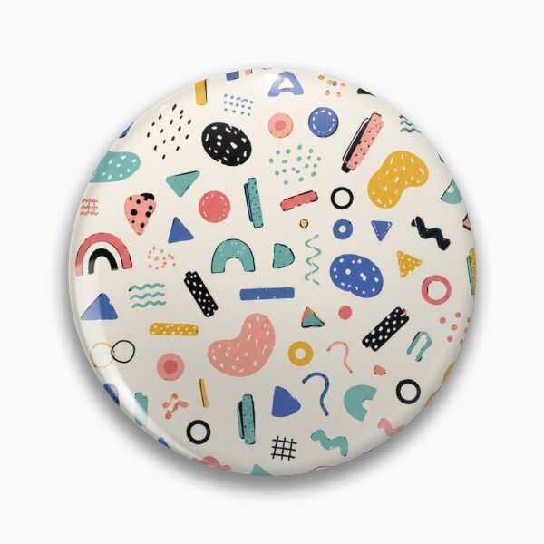 Item preview, Colorful Abstract Scandinavian Memphis Doodle Pattern designed and sold by QCena.
