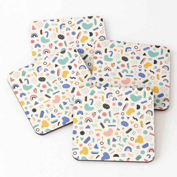 Item preview, Colorful Abstract Scandinavian Memphis Doodle Pattern designed and sold by QCena.