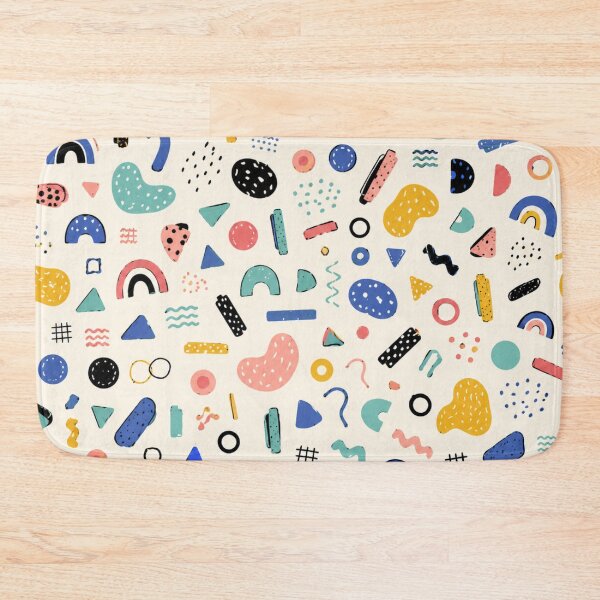 Item preview, Colorful Abstract Scandinavian Memphis Doodle Pattern designed and sold by QCena.