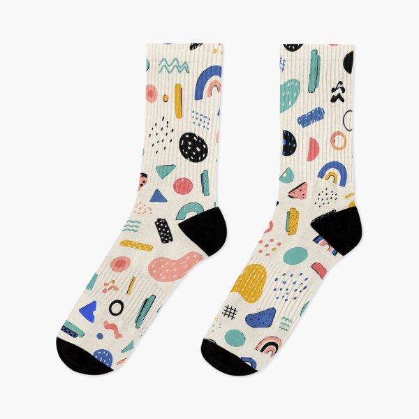 Item preview, Colorful Abstract Scandinavian Memphis Doodle Pattern designed and sold by QCena.
