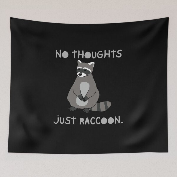 Item preview, No Thoughts Just Raccoon Funny Cute Raccoon T-Shirt designed and sold by SvarunPogani.