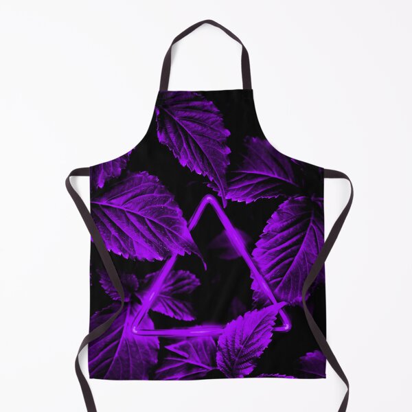 Item preview, Neon Purple Triangle in Violet Leaves designed and sold by Exodoi.