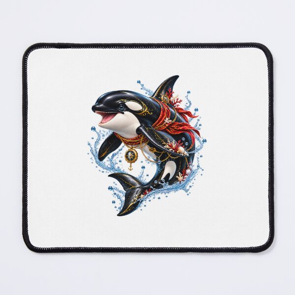 Item preview, Majestic Orca Killer Whale Nautical Watercolor Art designed and sold by CSterling11.