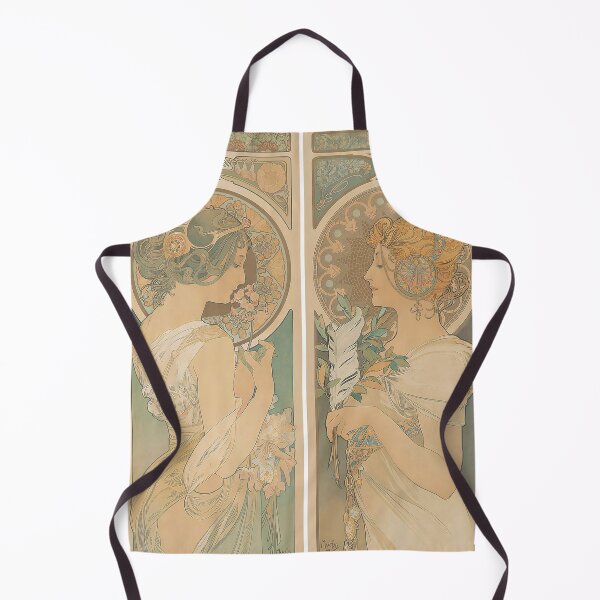 Aperçu de l'œuvre Alphonse Mucha Plume et Primevere 1899 créée et vendue par Gilmour-Prints.
