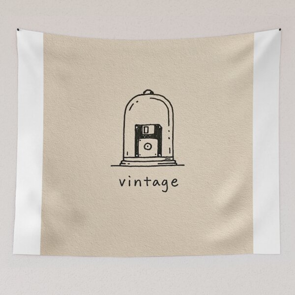 Item preview, Vintage - Funny Floppy Disk Cloche Minimalist Art designed and sold by lautir.