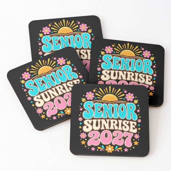 Item preview, Senior Sunrise 2027 Retro Floral Sunset Celebration designed and sold by ROUX-ART.