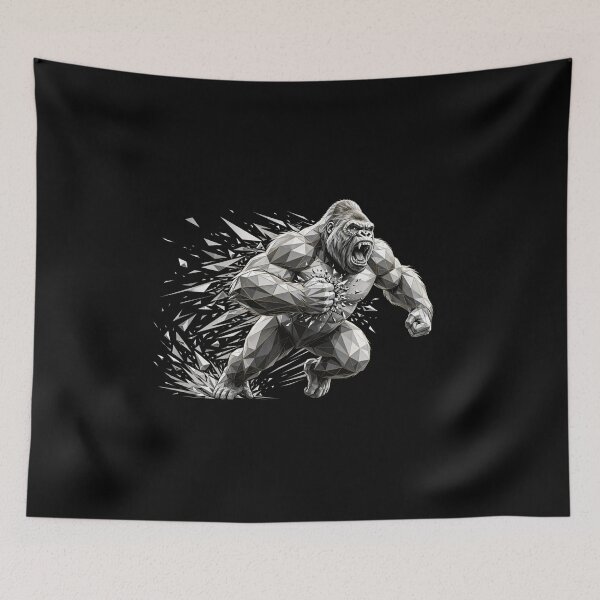 Item preview,  Shattered Gorilla - Geometric King Kong Roar designed and sold by Fulaly.