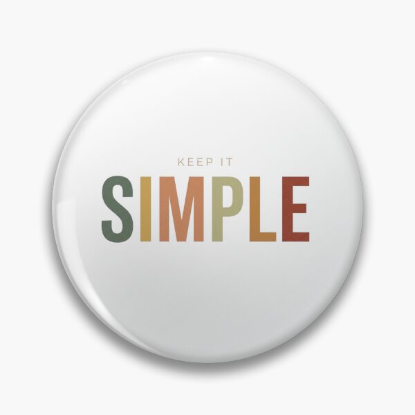 Item preview, Keep It Simple Minimalist Earth Tone Typography Art designed and sold by Nakrisa.