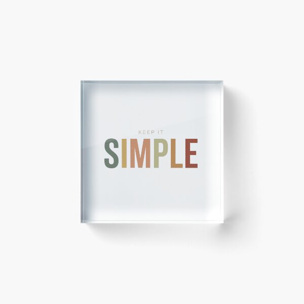 Item preview, Keep It Simple Minimalist Earth Tone Typography Art designed and sold by Nakrisa.