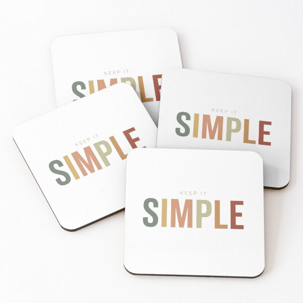 Item preview, Keep It Simple Minimalist Earth Tone Typography Art designed and sold by Nakrisa.