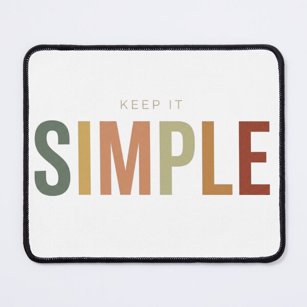 Item preview, Keep It Simple Minimalist Earth Tone Typography Art designed and sold by Nakrisa.