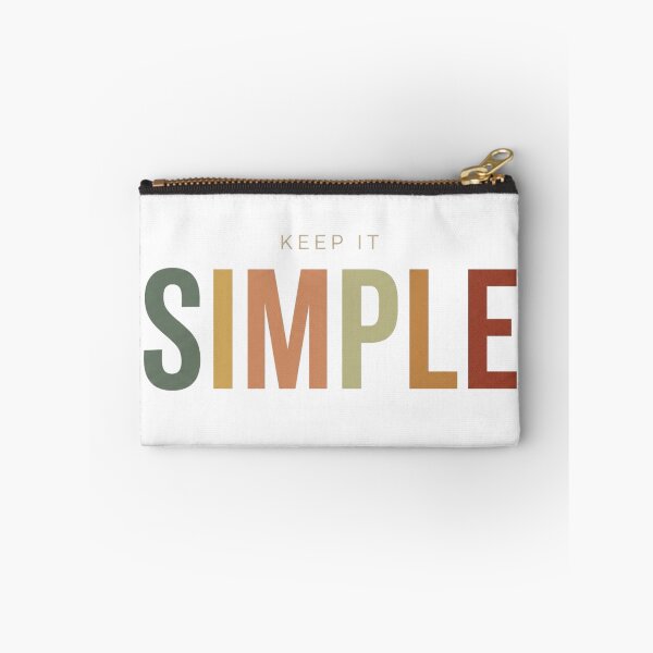 Item preview, Keep It Simple Minimalist Earth Tone Typography Art designed and sold by Nakrisa.
