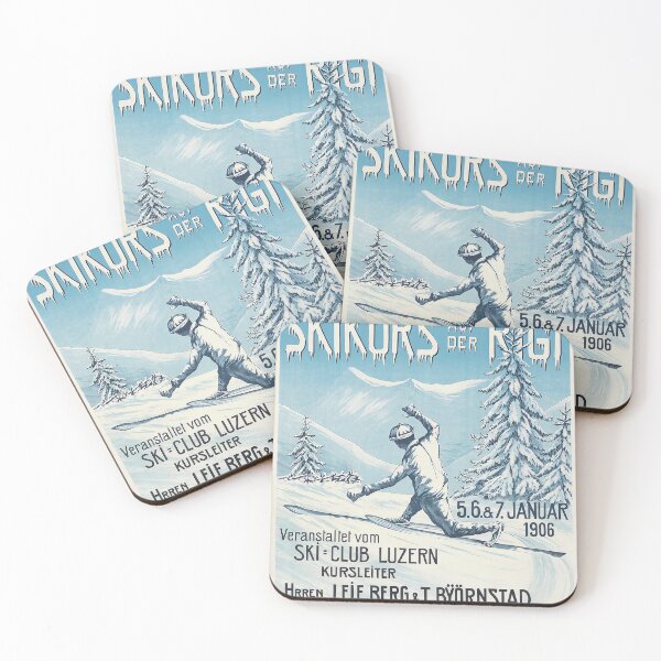 Item preview, Skikurs auf der Rigi 1906 designed and sold by Gilmour-Prints.