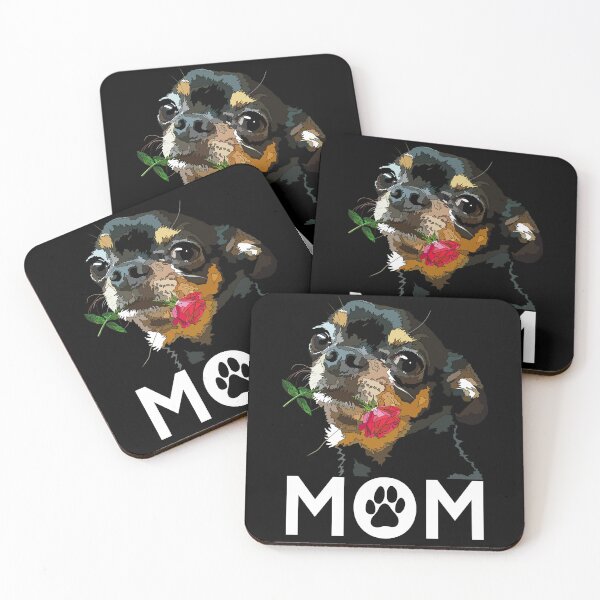 Item preview, Chihuahua Mom With Rose Puppy Dog designed and sold by Just-Arts-4U.