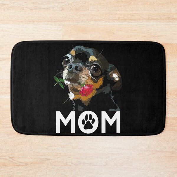 Item preview, Chihuahua Mom With Rose Puppy Dog designed and sold by Just-Arts-4U.
