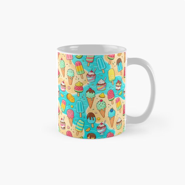 Item preview, Cute Summer Ice Cream Popsicle Pattern designed and sold by DailyVines.