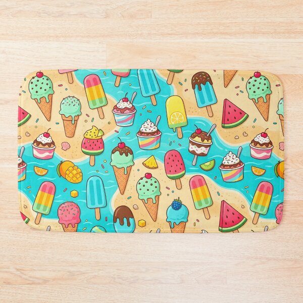 Item preview, Cute Summer Ice Cream Popsicle Pattern designed and sold by DailyVines.