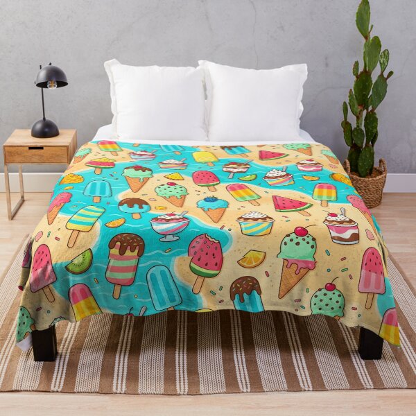 Item preview, Cute Summer Ice Cream Popsicle Pattern designed and sold by DailyVines.