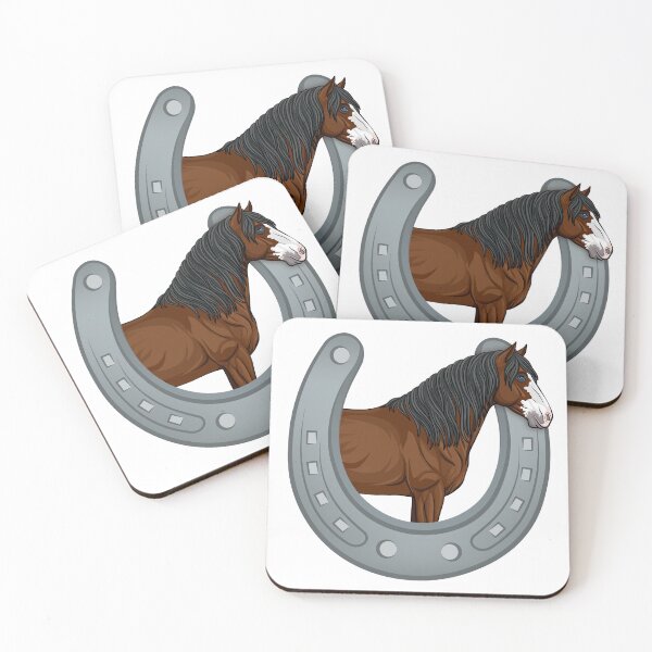 Item preview, The head of Abaco's horse in a horseshoe designed and sold by Cheval-de-coeur.