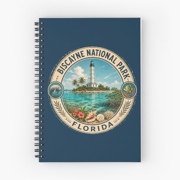 Item preview, Biscayne National Park Florida Illustration Travel Art Badge designed and sold by KrisSidDesigns.