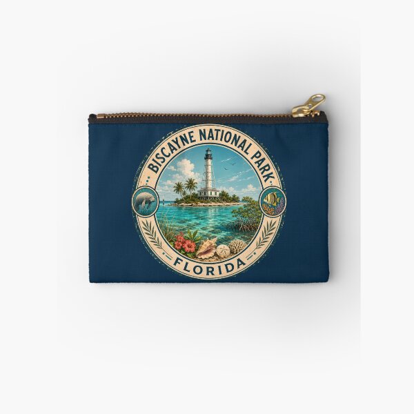 Item preview, Biscayne National Park Florida Illustration Travel Art Badge designed and sold by KrisSidDesigns.