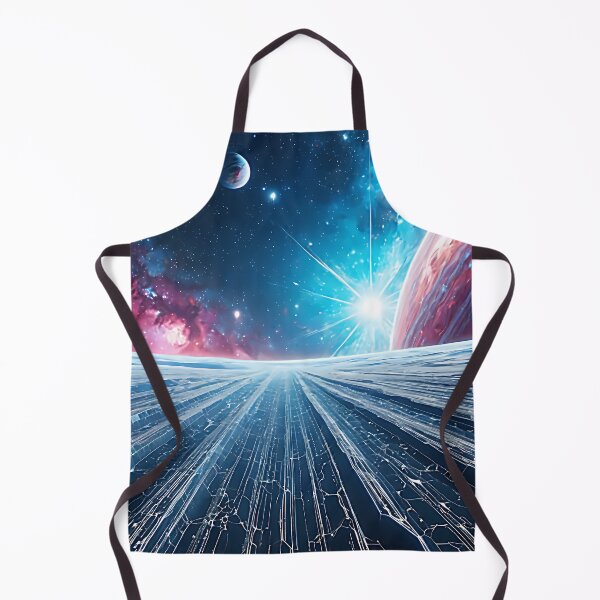 Item preview, Giant Red Planet Horizon - Cyberpunk Space Desk Mat designed and sold by CuteSlothWorld.