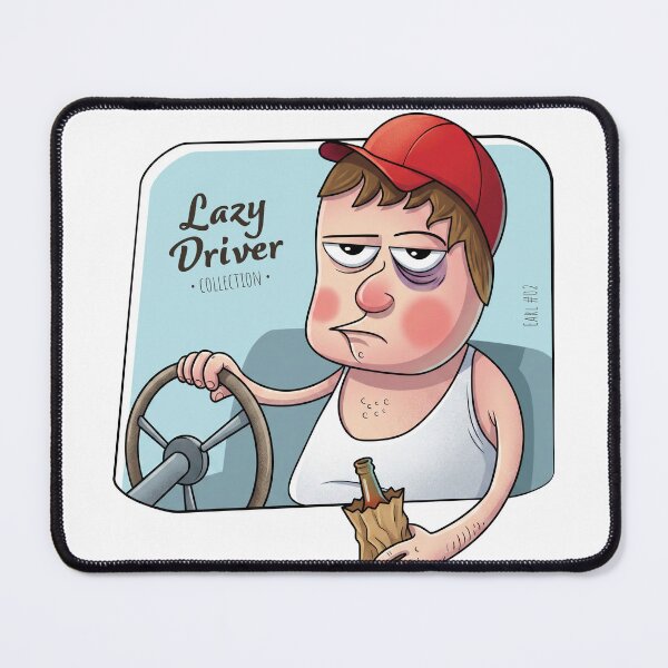 Item preview, Lazy Driver Funny Graphic Tee for Car Lovers and Commuters designed and sold by GroovyGoody.