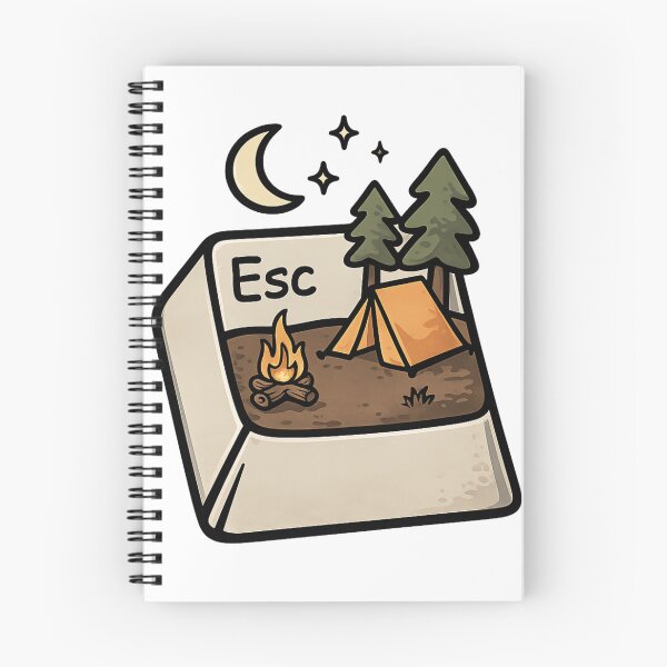Item preview, Escape Nature Camping Keycap Esc Key Cute Outdoor Wanderlust Graphic designed and sold by DesignArtist.ia.