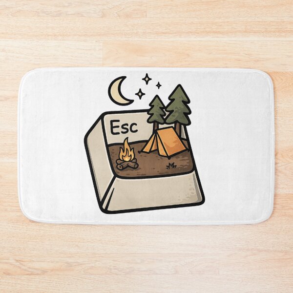 Item preview, Escape Nature Camping Keycap Esc Key Cute Outdoor Wanderlust Graphic designed and sold by DesignArtist.ia.