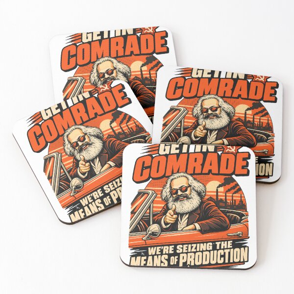 Item preview, Get In Comrade Karl Marx Funny Communist Meme Means Of Production Political designed and sold by ZIGLWORKS.