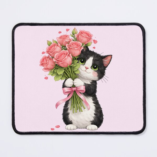 Item preview, Kitten with Roses designed and sold by TeeVelora.