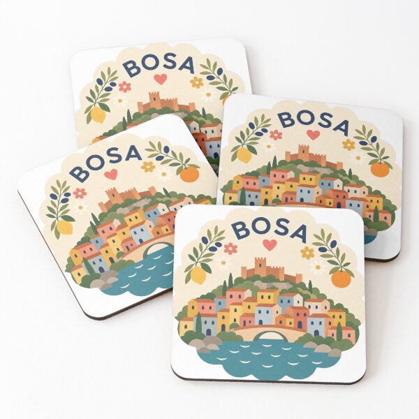 Item preview, Bosa Italy Travel Souvenir Modern Folk Art designed and sold by VisualArtsOasis.