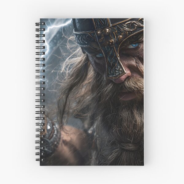 Item preview, Fierce Viking Warrior with Thunderous Hammer designed and sold by Artessie.