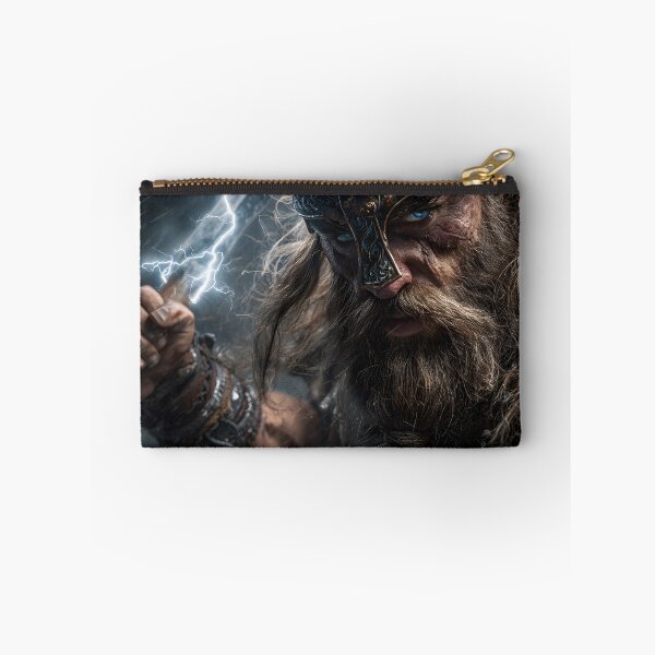 Item preview, Fierce Viking Warrior with Thunderous Hammer designed and sold by Artessie.