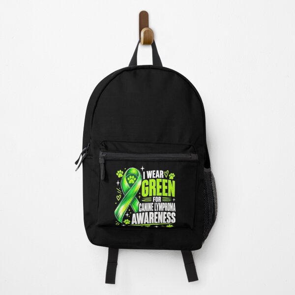 Item preview, Canine Lymphoma Awareness Green Ribbon Paw Print Support designed and sold by ROUX-ART.