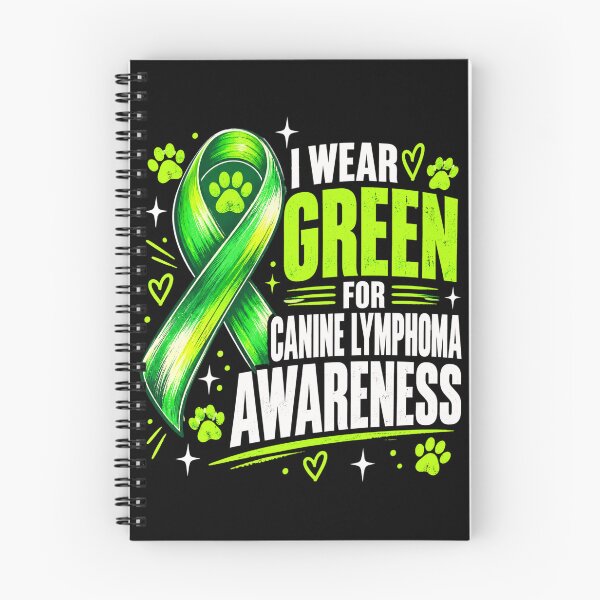 Item preview, Canine Lymphoma Awareness Green Ribbon Paw Print Support designed and sold by ROUX-ART.