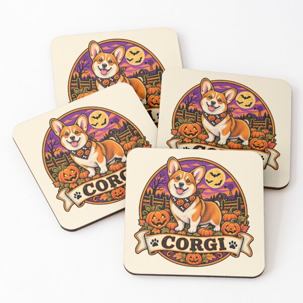 Item preview, Corgi Halloween Shirt – Cute Vintage Pumpkin Patch Retro Badge Design designed and sold by Globalcitytees.