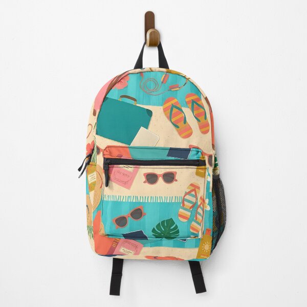 Item preview, Colorful Summer Vacation Essentials Pattern designed and sold by DailyVines.