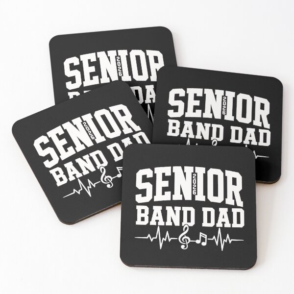 Item preview, senior band dad 2026 heartbeat music graphic designed and sold by ROUX-ART.
