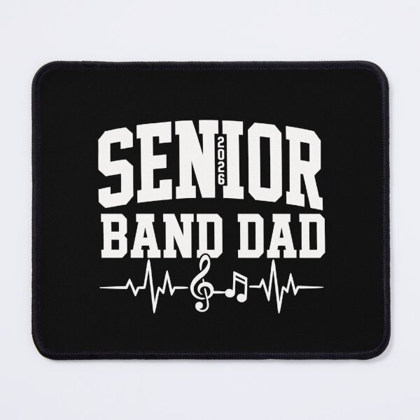 Item preview, senior band dad 2026 heartbeat music graphic designed and sold by ROUX-ART.