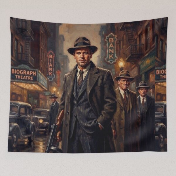 Item preview, Dillinger Crime Drama Fine Art Tribute designed and sold by Art's Diner.