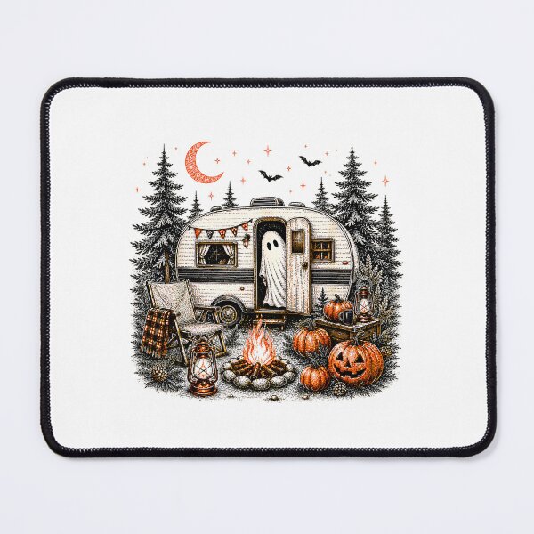 Item preview, Happy Ghost Camping Around Campfire Vintage Halloween designed and sold by Rahamkshop.