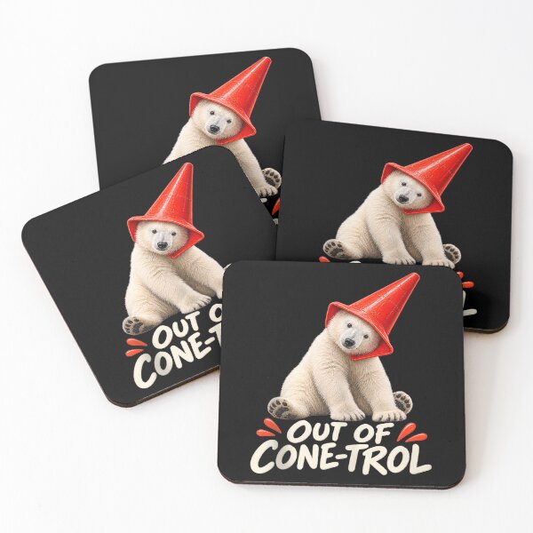 Item preview, Momota Polar Bear Traffic Cone Viral designed and sold by moabeArtistic.