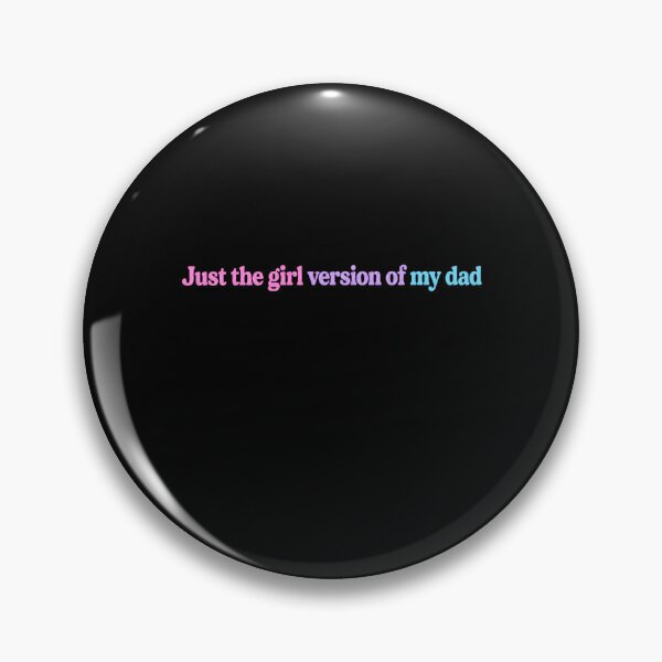Item preview, girl dad funny quote with colorful retro text designed and sold by ROUX-ART.