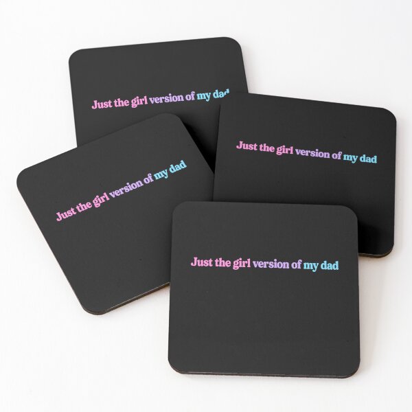 Item preview, girl dad funny quote with colorful retro text designed and sold by ROUX-ART.