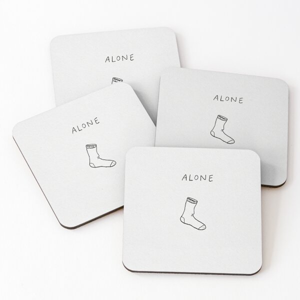 Item preview, Alone - Funny Single Lost Sock Minimalist Art designed and sold by lautir.