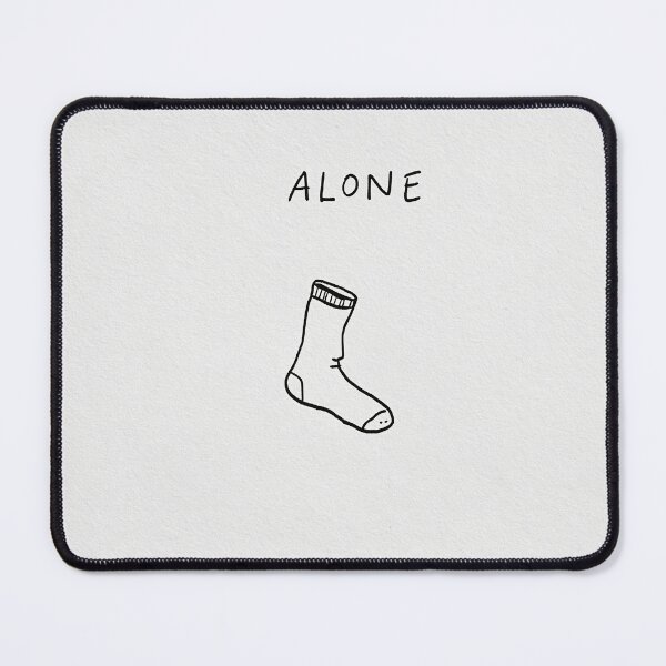 Item preview, Alone - Funny Single Lost Sock Minimalist Art designed and sold by lautir.