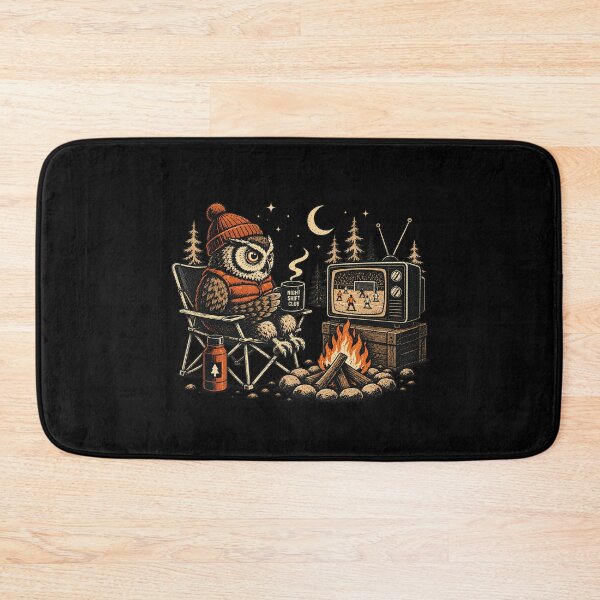 Item preview, Night Shift Owl Watching Late Night TV designed and sold by drawlinershop.