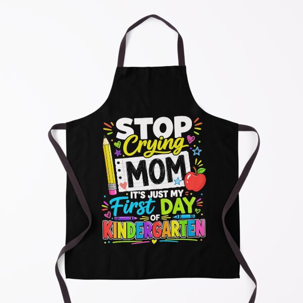 Item preview, kindergarten First Day of School Mom Graphic designed and sold by ROUX-ART.